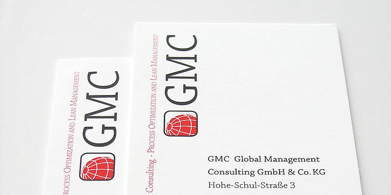 Geschäftsausstattung der Global Management Consulting GmbH & Co. KG