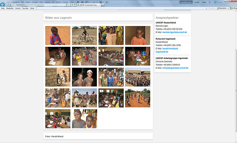 Bildergalerie UNICEF-Kinderstadt 2012/2013