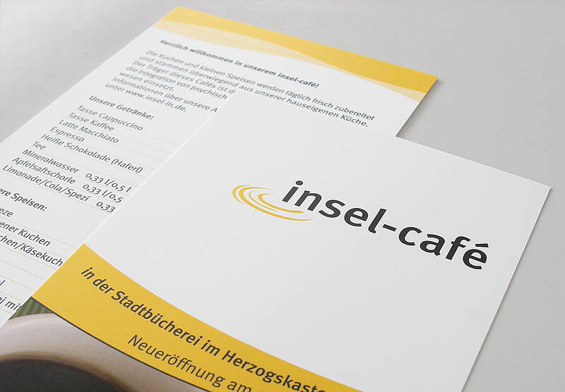 Insel-Cafe: Flyer