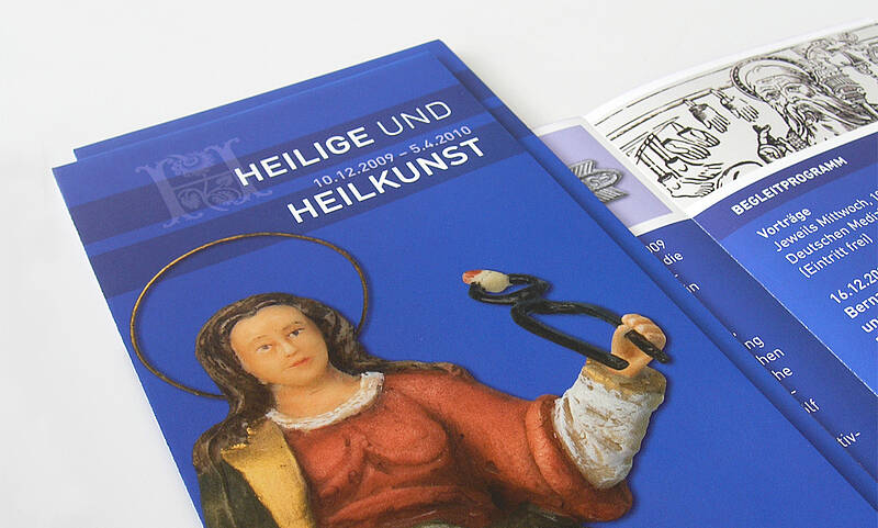 Deutsches Medizinhistorisches Museum, Faltblatt zur Sonderausstellung „Heilige und Heilkunst“