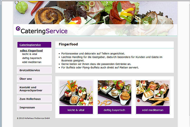 Catering-Service der Hollerhaus ProService GmbH